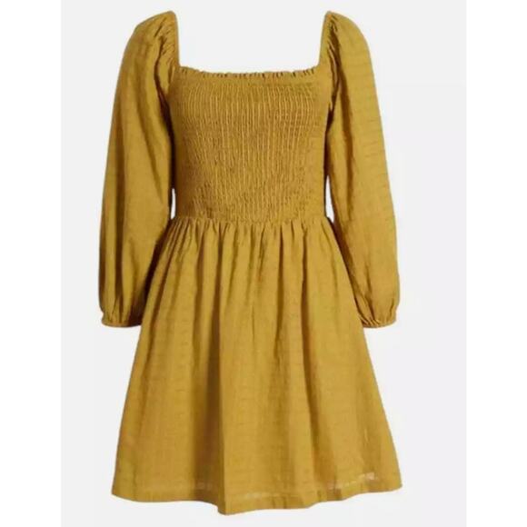 LOST + WANDER Smocked Bodice Mini Dress Size Small New‎ with Tags - Picture 5 of 7